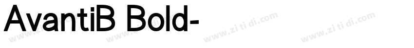 AvantiB Bold字体转换